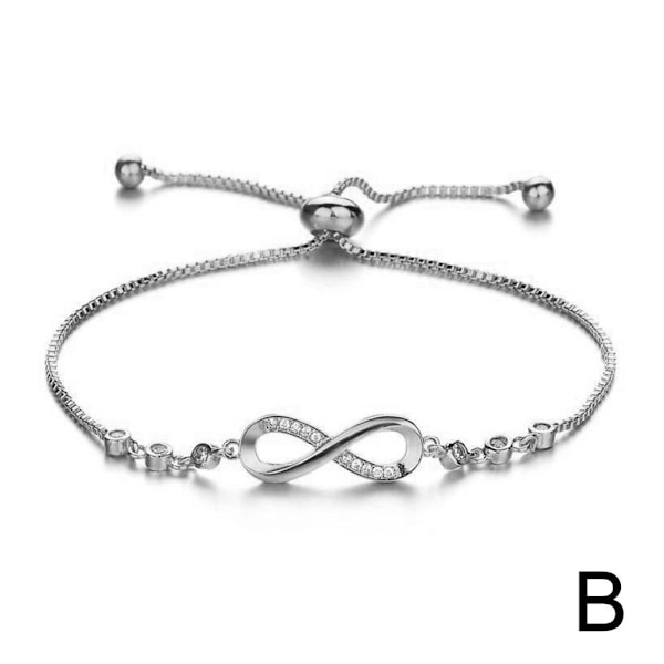 Nålarmband Mode Säkerhetsnålarmband Mångsidigt Bleknar Inte Enighet Modig Silvery One size