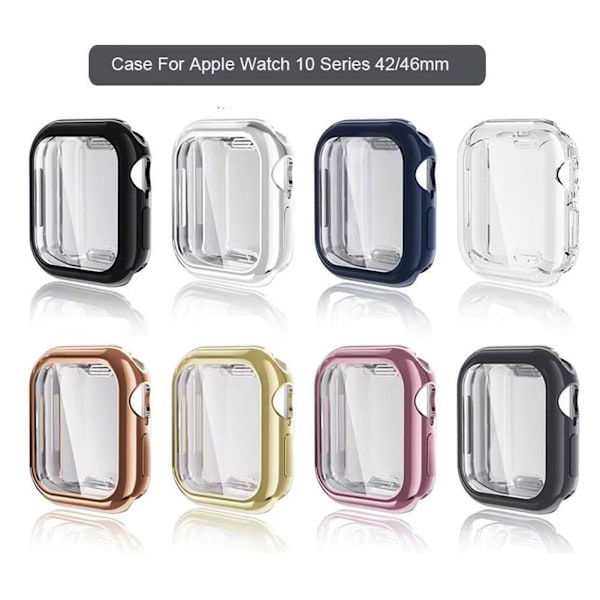 Skärmskydd Fodral Tillbehör för Apple Watch Series 10 transparent 42mm