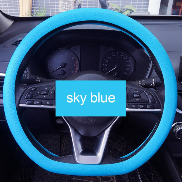 Coolt halkfritt silikonrattskydd, ratt sky blue onr-size