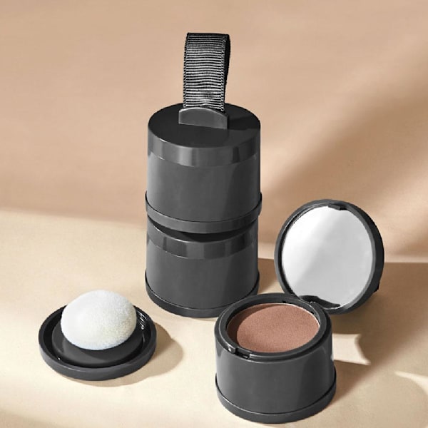 Hårlinjefyllande Skuggpuder Vattentätt Panna Täckande Concealer Puder Flintskalligt Hår Vitt F1K6  light coffee color 4.5g