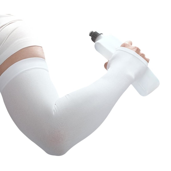 1 Par Kylande Armskydd UV Solskydd Sport Utomhus no hand cover white