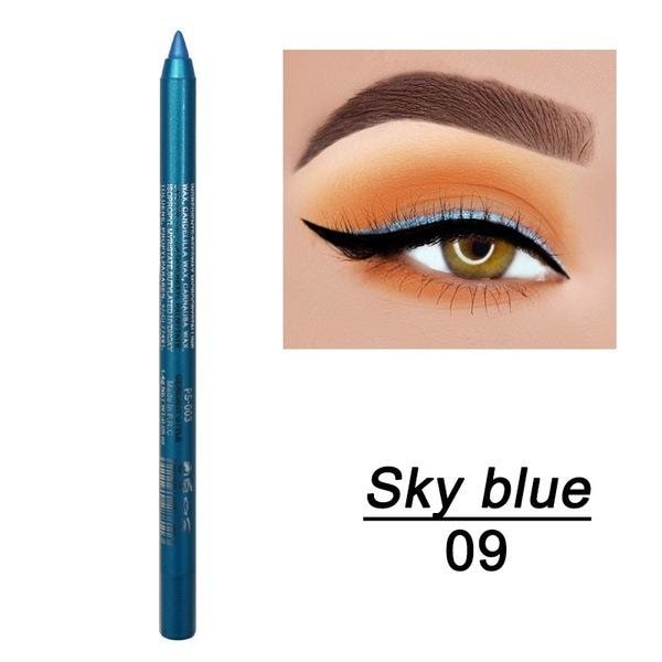 14 Färger Färgglad Eyeliner Penna Ögonpenna Gelpennor Långvarig Sky blue 9g