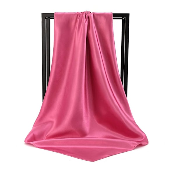 Hett Premium Satin Crinkle Hijab Sjal Chiffong Sjal Andningsbar Kvinnor Kvinnor Ramadan Sjal Plisserad J3h9 pink 90*90cm