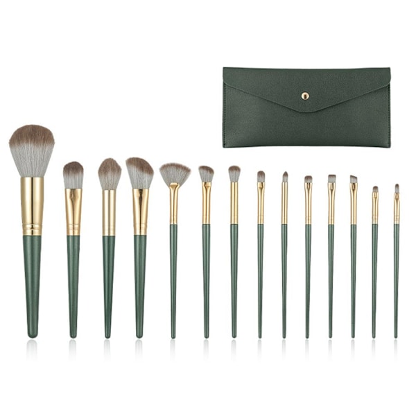 14-delars Sminkborstset Ögonskugga Mjukt Hår Foundation Make-up