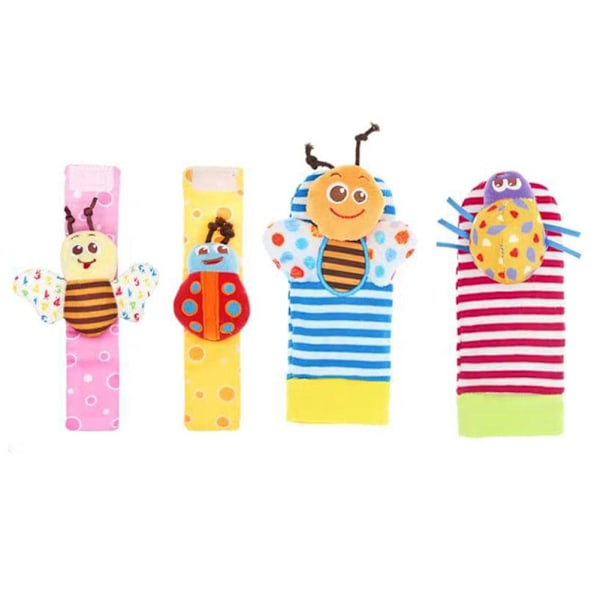 4 st/set Baby Tidig Utbildning Pussel Plysch Söt Tecknad Baby Leksak giraffe 4pcs/set