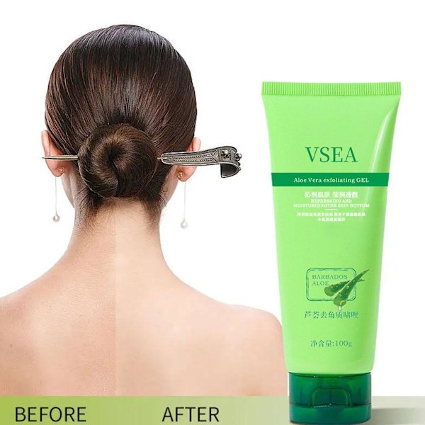 Aloe Vera Exfolierande Gel För Ansikts- och Kroppsskrubb Exfolierande Djuprengöring L6