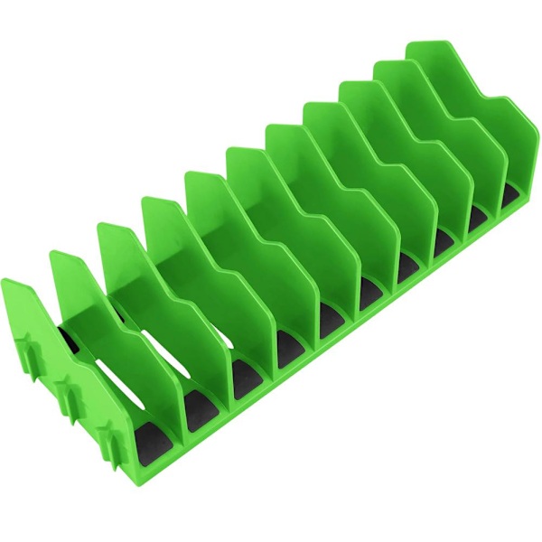 ABS Verktygsorganisator 10-facks Nyckelförvaringshållare Tångskärare Green One size