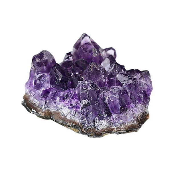 Naturlig Rå Ametist Kvarts Geode Kristallkluster Healing 20-30g 10-20g/ Dekor N3J5 purpleB 30g