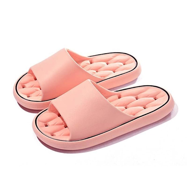 Bekväma Pillow Slides Anti-Slip Sandaler Ultra Mjuka Tofflor Hem Utomhus Sko Hot pink 38/39