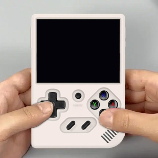 Spelkonsol Skyddsfodral Retro Spel Handhållen Skyddsfodral Vattentät New N E1O9 white for ANBERNIC RG35XX Plus