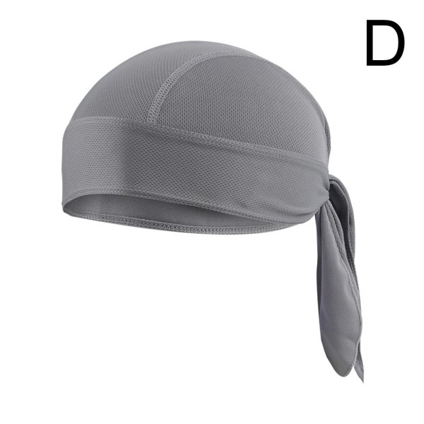 Cap Dew Rag Doo Rag Du Rag Sweat Wicking Beanie Skull Ca grey one-size