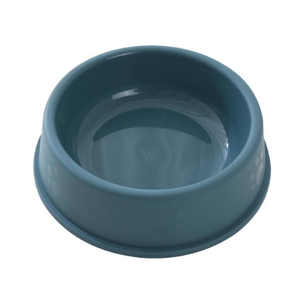 Hundmatskål med tassavtryck, halkfri, universell för husdjur. blue 1pcs