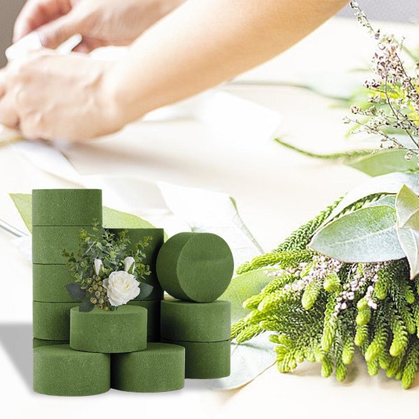 1-15st Wet Florals Foam Bricks-Florist Bröllop Display Arrangeme greenA one-size 15pcs