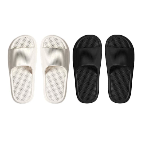 Eva Par Tjocksulade Sandaler Badrum Halkfria Utomhustofflor Sommartofflor V7r9 white 4041