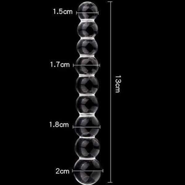 Alternativ liten glas anal cerulean pärlor, dubbelanvändning vuxen