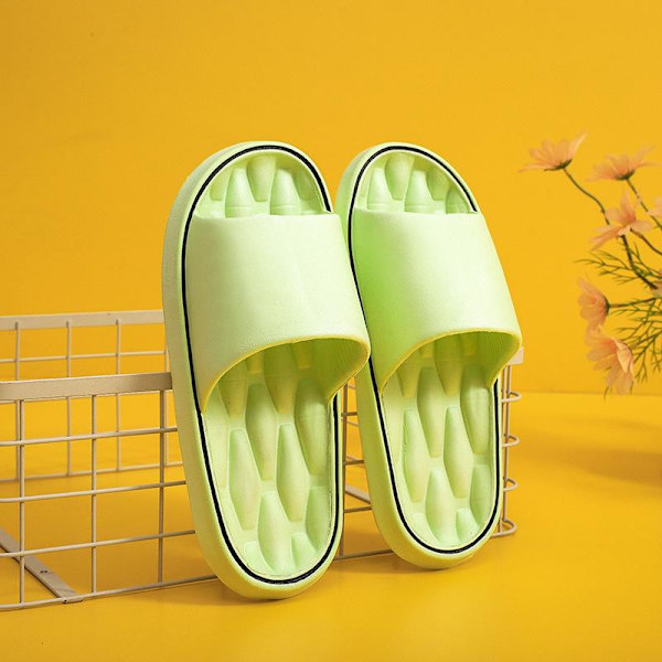 Bekväma Pillow Slides Anti-Slip Sandaler Ultra Mjuka Tofflor Hem Utomhus Sko Hot white 40/41
