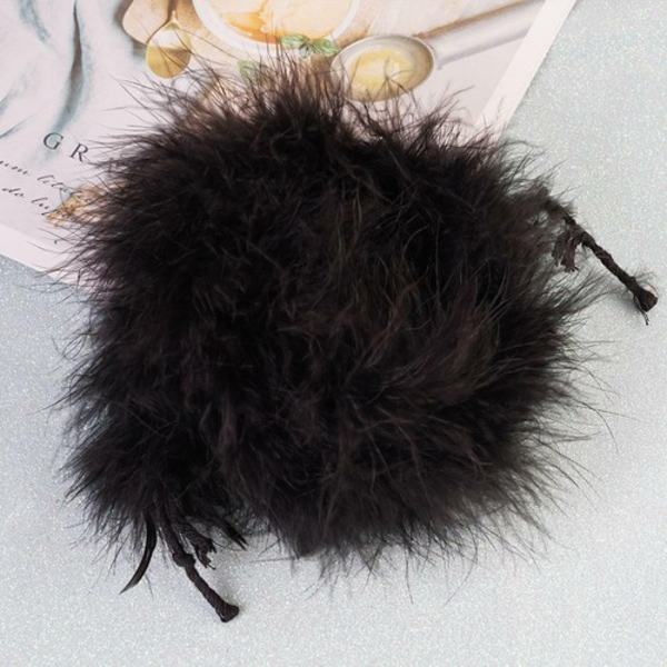 Kalkonfjäderremsa Fluffig Boa 2M Dam Party Bröllopsdekor DIY Hantverk. purple one-size