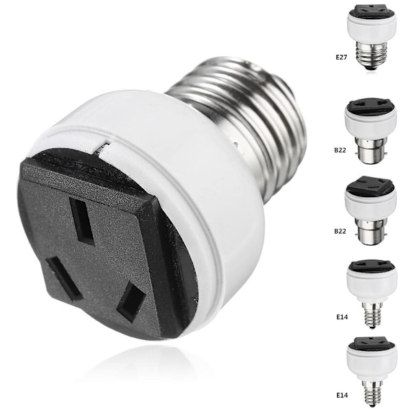 E27 Lamp Light Socket Holder Screw Bulb Convert To US Female EU null A