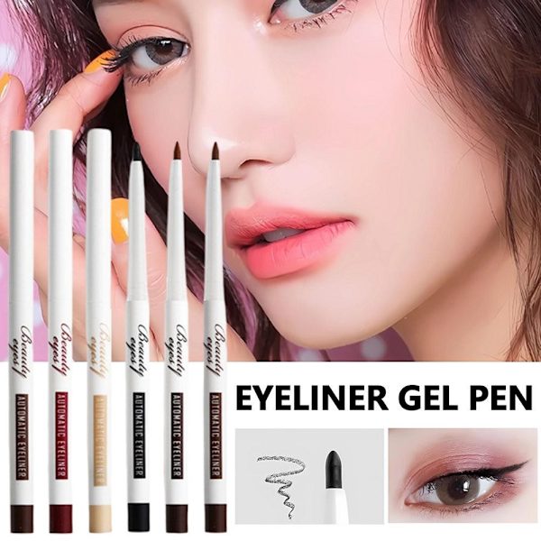 Automatisk Eyeliner Gel Penna Bra Icke-utsmetande Ögonpenna Långvarig Snabbtorkande Eyeliner Och S1y5 A03 # Mocha Brown One size