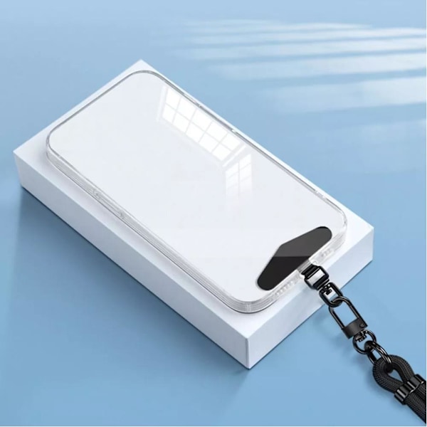 360° Roterbart Mobilskal Hängande Rep Fäst För Mobiltelefon Packning C7G7 silver 1pcs