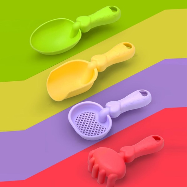 8 st/set Barnens Strandleksaker För Grävning Sand Lek Vatten Utomhus Strandaktiviteter A4M6 colours 1set