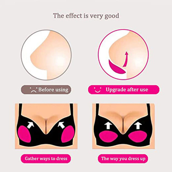 3D Lyft Upp Svamp BH-inlägg För Bikini Kvinnor Underkläder Inlägg 2023 BH R2L6 black One Size