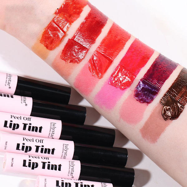 NYTT Läppstift Peel off Lip Tint Stain Tattoo Färg Vattentät Långvarig 06 2ml