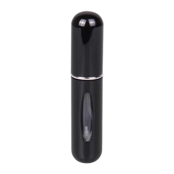5ml Dispenserflaska Aluminium Portabel Rese Kosmetikflaska Spray Återfyllningsbara Bottenprover C1d4 black 1pc