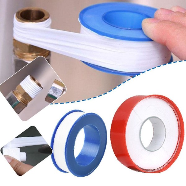 Teflontape Tätningsband PTFE Rörmokartape för Duschmunstycken och Rörgängor ∪ Red shell 20 meters 1set