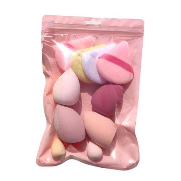 11 st Sminksvampar Set Kosmetisk Puff Multifunktionellt Skönhetsägg yellow 11pcs