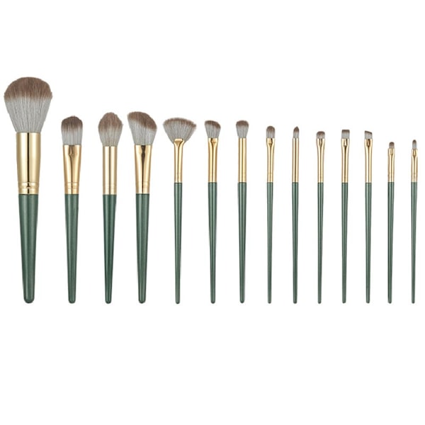 14-delars Sminkborstset Ögonskugga Mjukt Hår Foundation Make-up