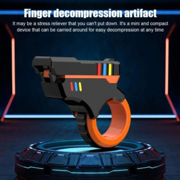 Alloy-Gun Fidget EDC Fidget Spinner Metall Hand Spinner Vuxen Fidget Leksak¤ Orange 1pcs