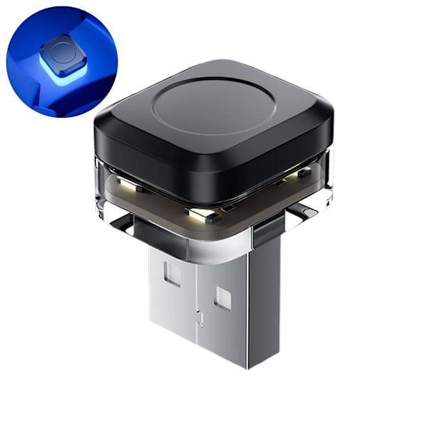 Mini USB Sensor Lampa Bil Interiör LED Ljus Kontroll Atmosfär Ljus- C 1pcs
