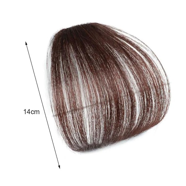 Koreansk 3D Air Bangs Clip Peruk Falska Bangs Osynlig Spårlös Peruk Bit Panna Förlängningsverktyg O3X6 black Without sideburns