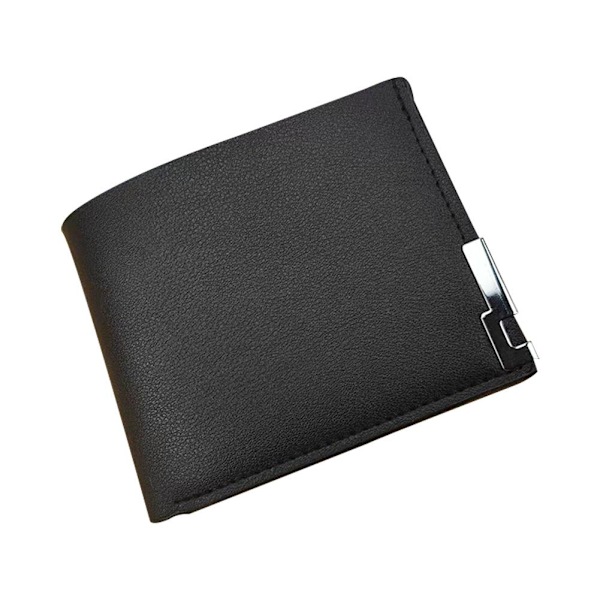 Ny kort horisontell plånbok för män, multifunktionell. W1 Dark brown 1size
