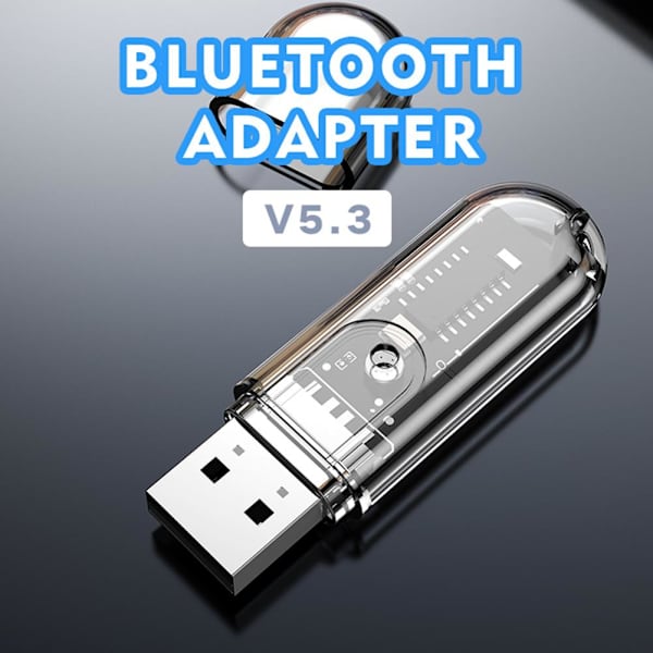 Trådlös Bluetooth 5.3 USB Ljud Musik Adapter Dongel Sändare-Mottagare D0K9