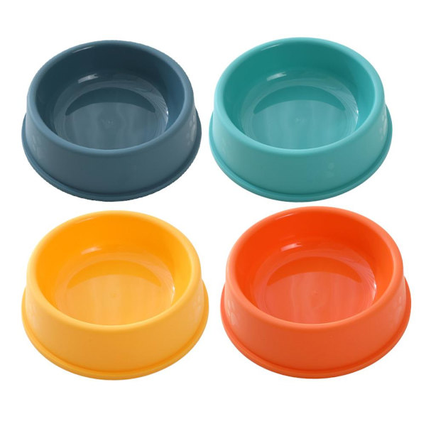 Hundmatskål med tassavtryck, halkfri, universell för husdjur. yellow 1pcs