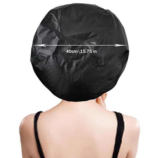 Extra Stor Duschmössa för Vuxna Återanvändbar Vattentät 40cm Duschmössa