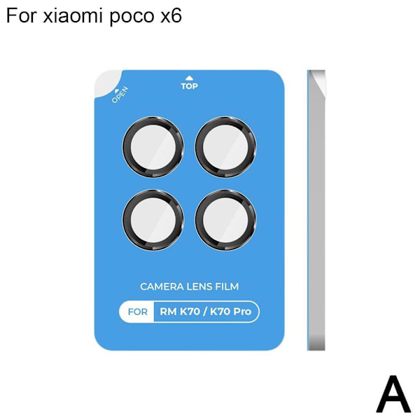1x Metall Linsskydd för Mobiltelefon för Poco X5 / För Poco X5 Pro Access 2024 silver For xiaomi poco x6 pro