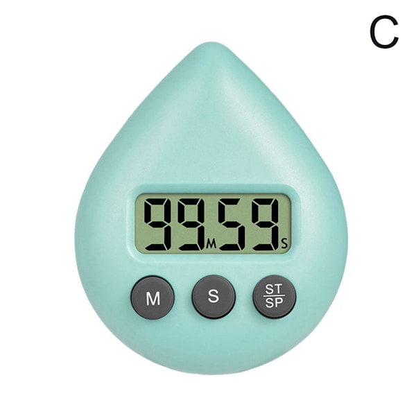 Duschtimer för barn och vuxna, digital duschtimer, vattentät Ene green without  battery