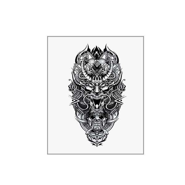 Japanska Tatuering Dekaler Vattentäta Blomma Arm Tatuering Dekaler Traditionella Tatuering Dekaler style 5 1pcs