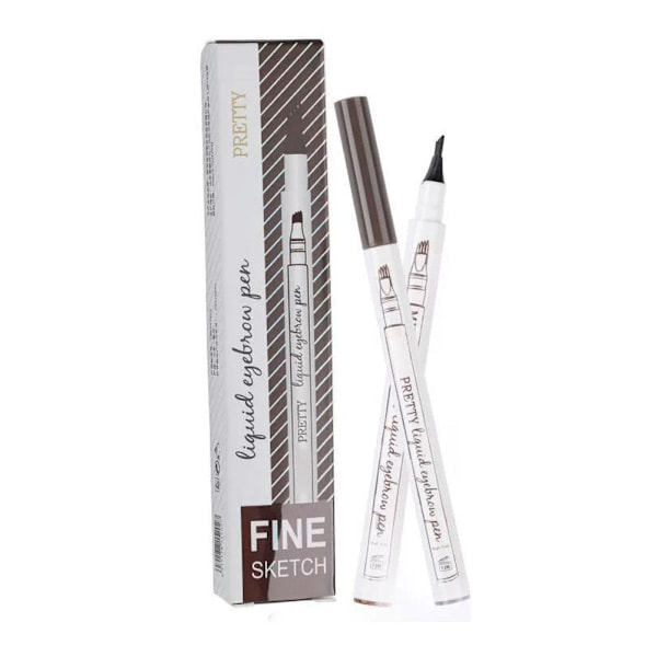 4-punkts Ögonbrynspenna Vattentät Långvarig Flytande Ögonbryn P 3#Dark Grey 5ml