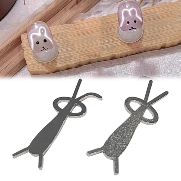 Kanin Nagelkonst Kattöga Magnet Multifunktionell Magnetisk Nagel Sal style 2 1pcs
