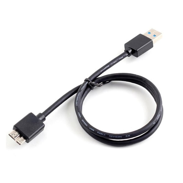 USB 3.0 AM Hane till Micro B Kabel Super Speed Adapter För Extern HDD Sladd E0P0 BLACKD 0.5M