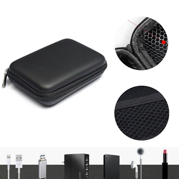USB Extern HDD Hårddisk Väska Bärfodral Ny 2 Fodral -AU.