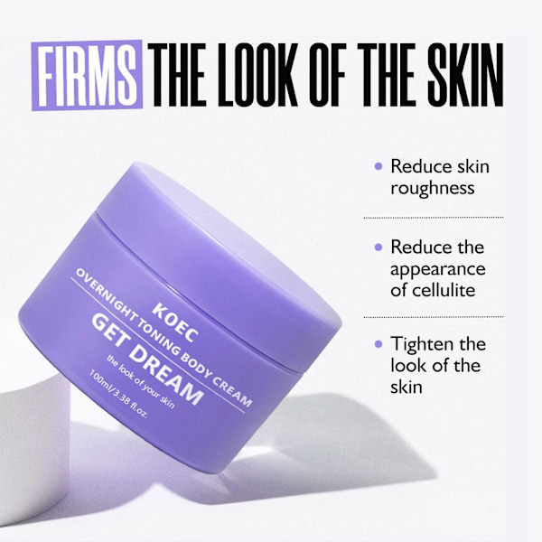 4X KOEC Get.Dreamy Overnight Toning Body Whip 6.8oz . 100 ml