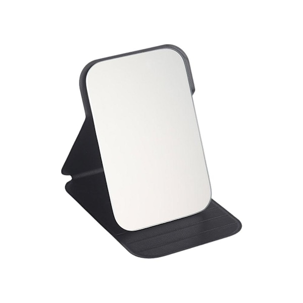 Vikbart Sminkspegel Rektangulär Toalettbord Kosmetisk Spegel Fyrkantig Enkelsidig Spegel Med Ställ F0g0 black 10.8*7cm