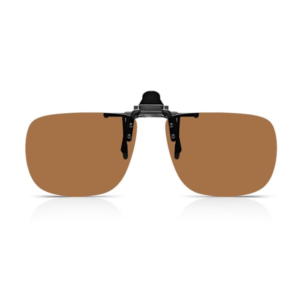 Clip-On Solglasögon Båglösa Flip Up Driving Glasögon Night Vision gray One-size