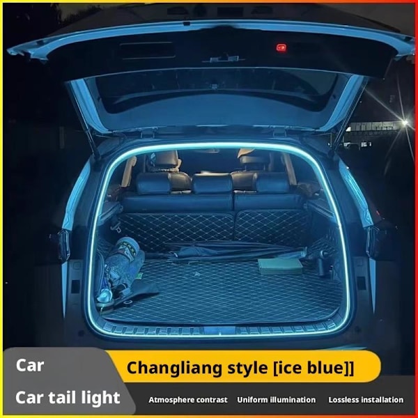 Bil Hög Ljusstyrka Bagagebelysning Ambient Ljus Interiör Led Automatisk Ljus Baklucka Strip M5k6 Blue 4M 1set