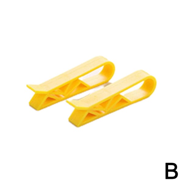 2 st. soppåshållare i plast, klämmor för kökssopor yellow 2PC